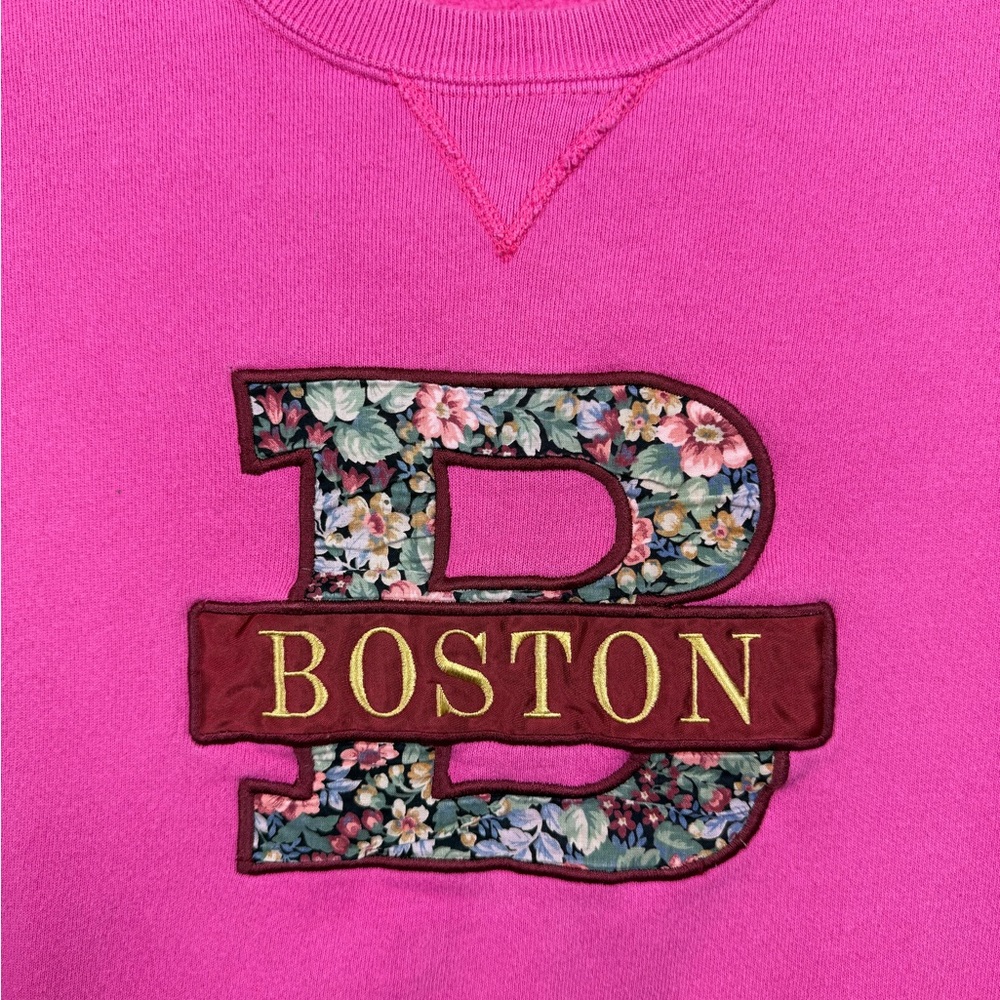 Vintage 90s Boston floral sweatshirt‎ - Picture 3 of 5